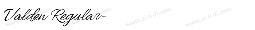 Valden Regular字体转换 Valden Regular字体转换